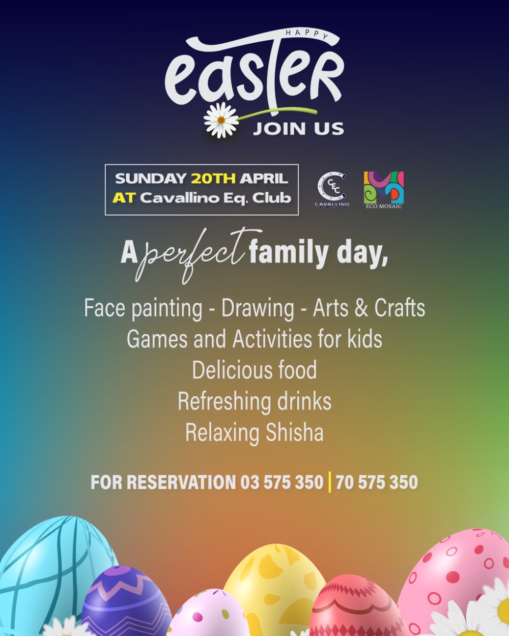 Special Easter celebration at Cavallino Equestrian Club… let’s have fun