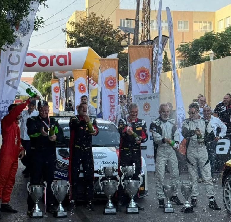 إبن جنسنايا الياس الدهني يحصد المركز الثاني في رالي البترون