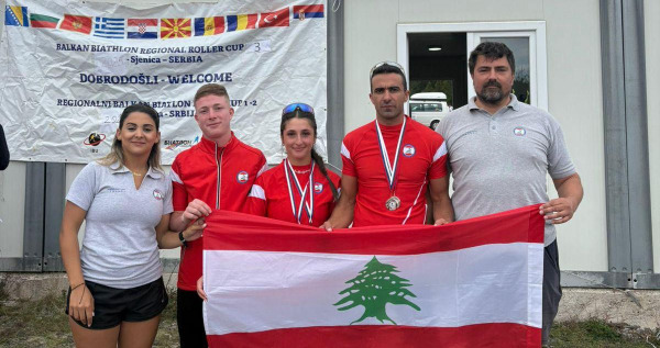ميداليات فضية للبنان في بطولة البلقان للبياتلون
