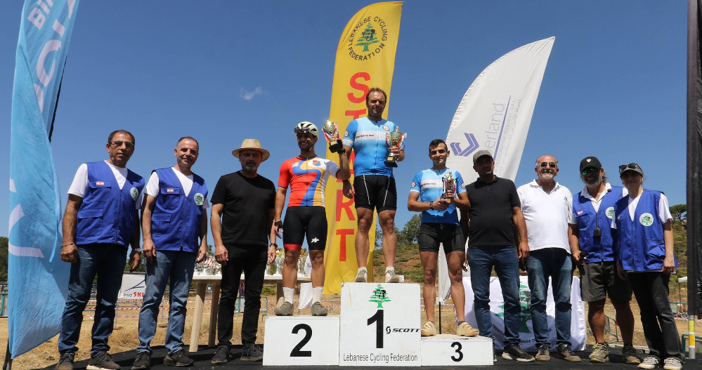 الحاج ودياب وعقيقي ابطال لبنان للدراجات الجبلية