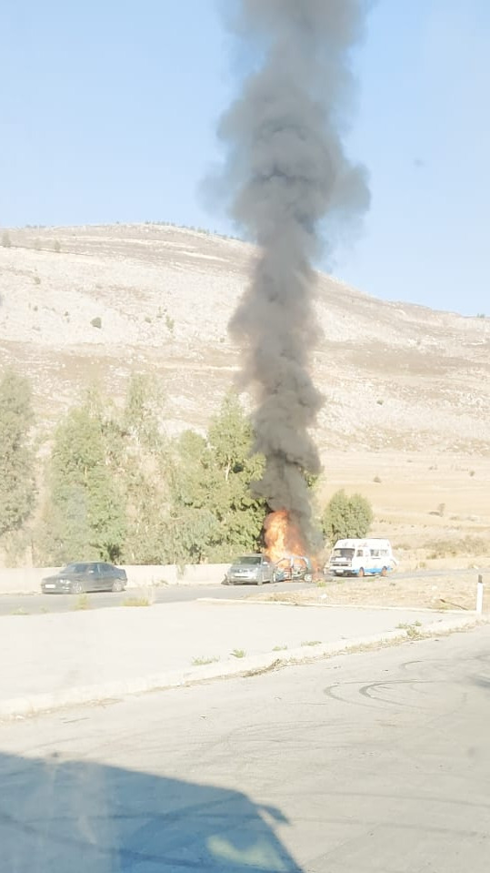استهداف سيارة على الأوتوستراد المودي من كفررمان إلى الخردلي