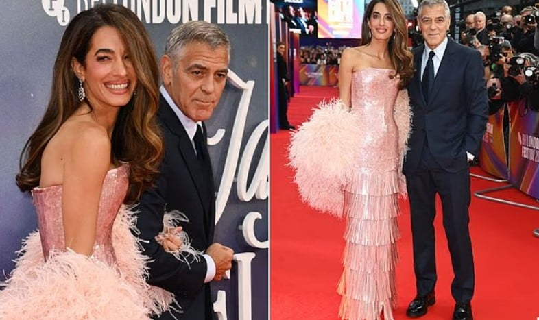 أمل وجورج كلوني يخطفان الأضواء في عرض Jay Kelly: أناقة وردية وثنائي ذهبي على السجادة الحمراء