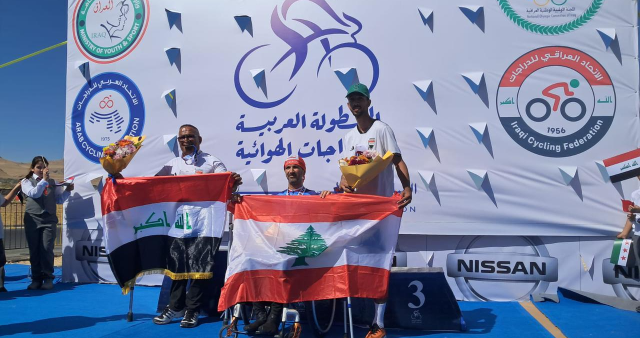 ميدالية ذهبية ثانية لأحمد الغول في البطولة العربية للدراجات في العراق