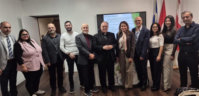 مسعد يهنئ ابن المجيدل ألبير سليمان بإنتخابه بالتزكية رئيسا للاتحاد الماروني في كندا