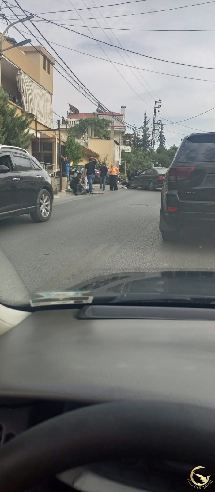 حادث سير في عين الدلب وسقوط جريح