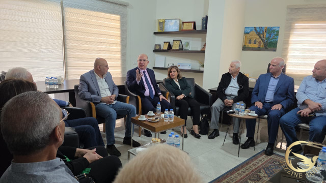 شرف الدين يستقبل في هذه الأثناء وزير العمل محمد حيدر