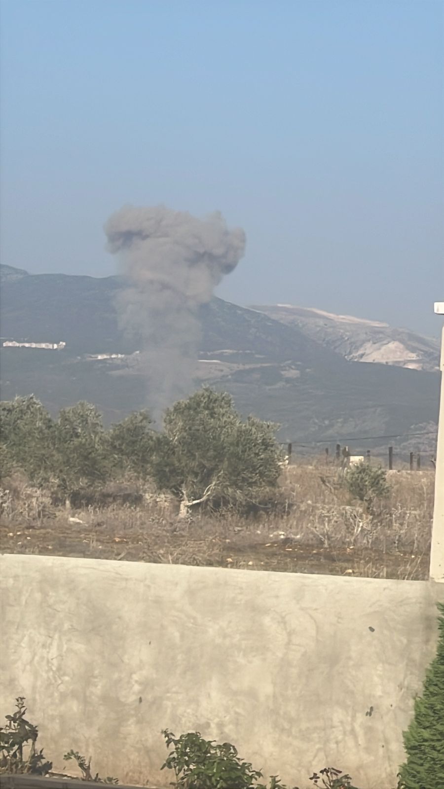 غارة على مزرعة السويري في العيشية قضاء جزين