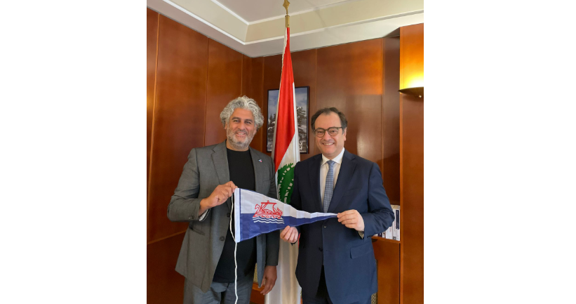 رئيس الاتحاد اللبناني لليخوت زار السفير الشاعر لتفعيل التوأمة مع ناد فرنسي