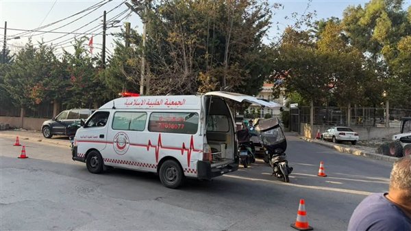 إصابة في حادث سير في عين الدلب