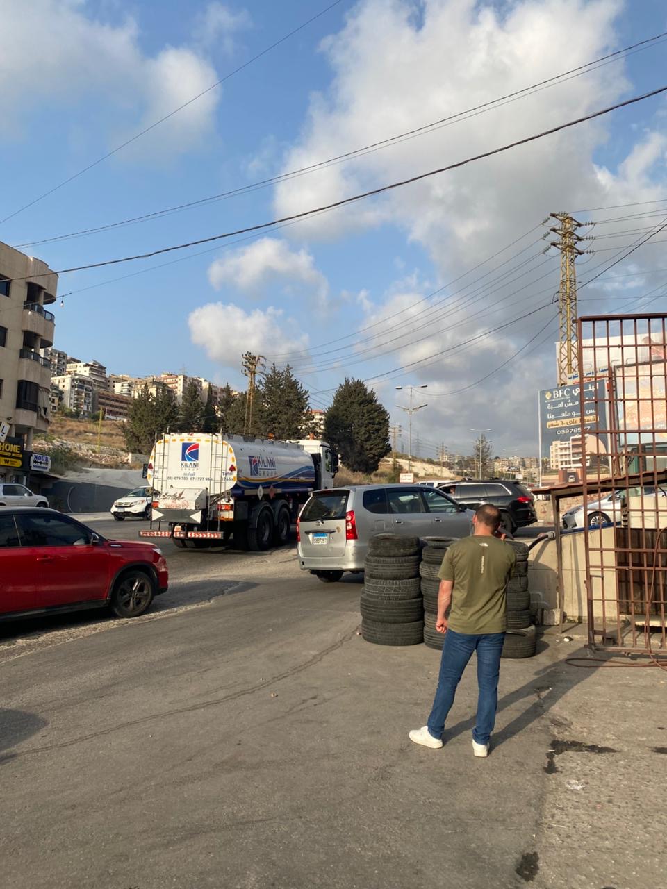 حاجز لقوى الأمن عند مفرق حارة صيدا