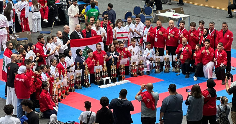 ميداليات للبنان في بطولة العالم للكيوكوشنكاي وعلي فواز رئيسا للاتحاد العربي