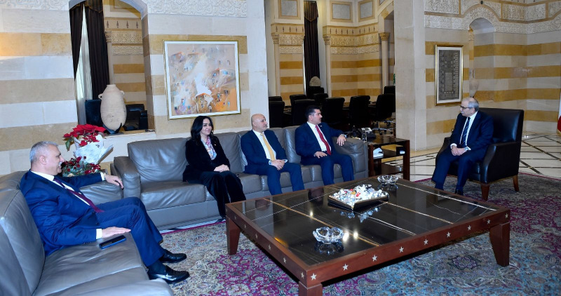 سلام عرض مع موفد نظيره العراقي المساهمة في اعادة الاعمار وملف وصول النفط الى مصفاة طرابلس