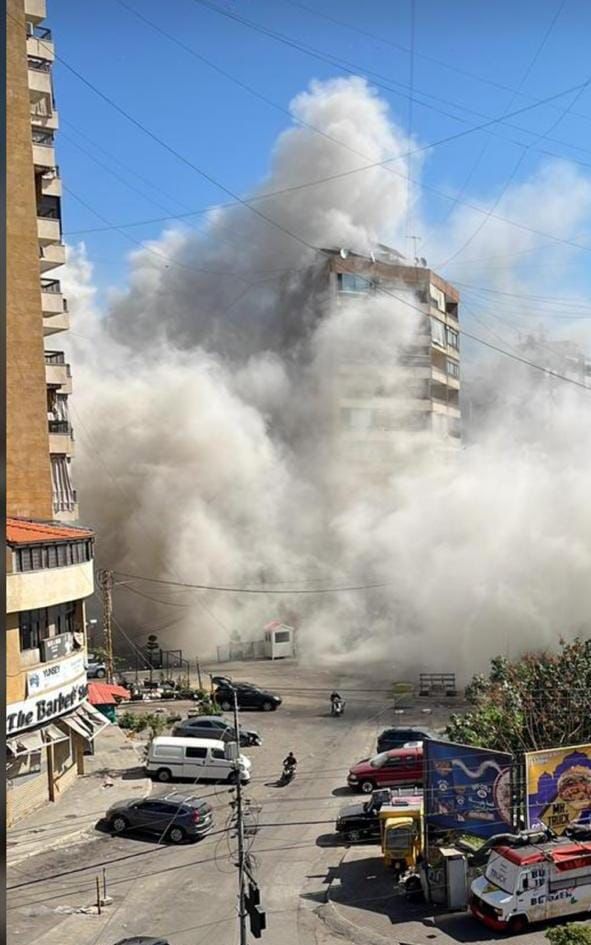 غارات على الضاحية ملعب الراية والمنار الضربة سوبر ماركت عز الدين حي ماضي