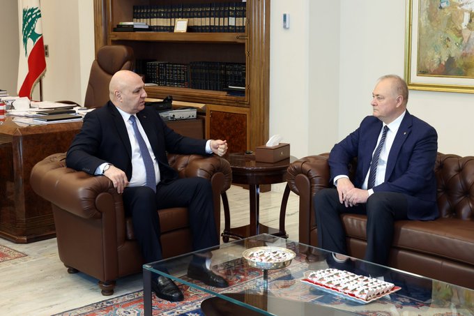 روداكوف لعون: روسيا تدعم قرارات حكومة لبنان السيادية الأخيرة