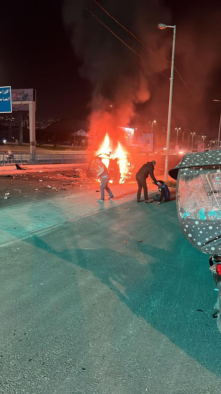 استهداف سيارة في الضاحية على اوتوستراد الاسد