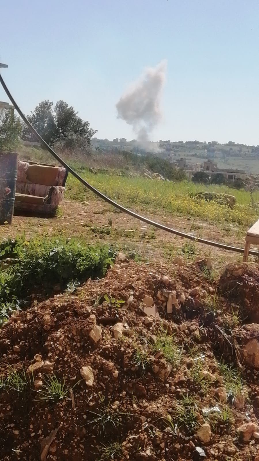 سلسلة غارات بين مجدل سلم وخربة سلم