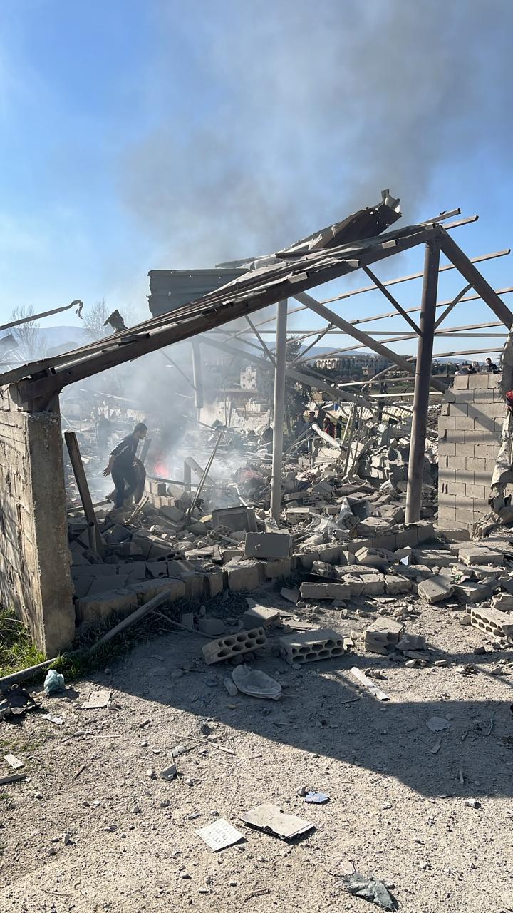 الغارة على تمنين استهدفت معملا