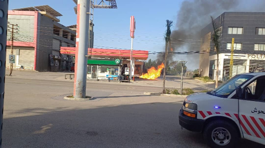 الغارة التي استهدفت محطة الأمانة في الحوش