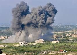 غارة على بلدة يحمر