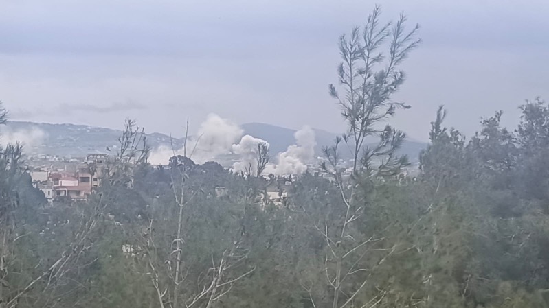 غارة بين كفرتبنيت والنبطية الفوقا