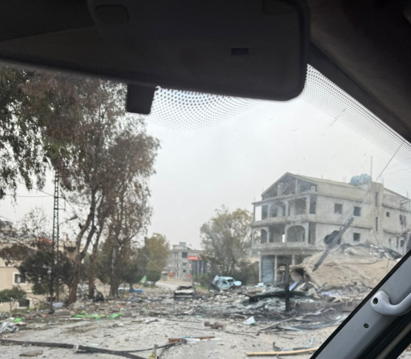 مدخل بلدة بنت جبيل من جهة بلدة عين ابل